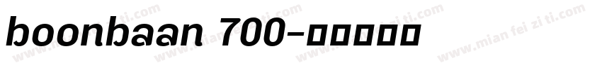 boonbaan 700字体转换